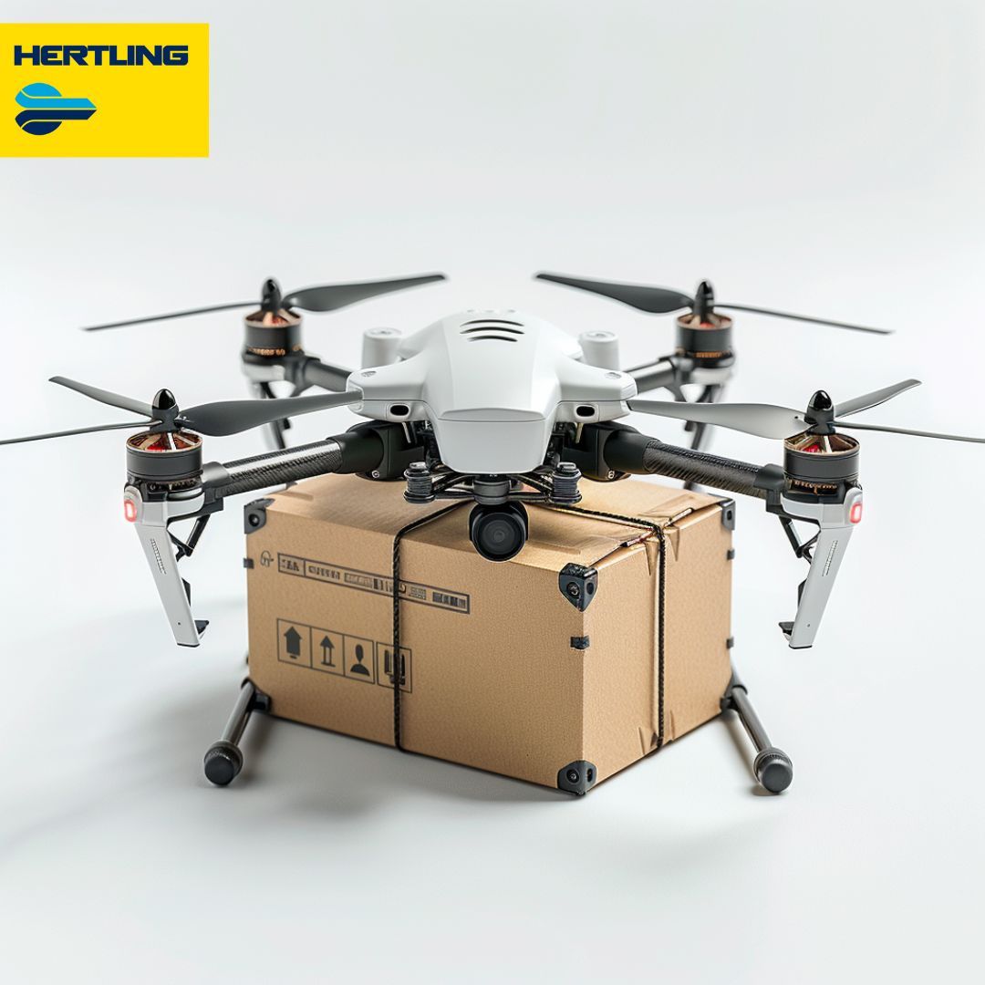 Drone with package
